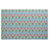 Hawaiian Ukuleles op blauw Stof (Fat Quarter)