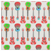 Hawaiian Ukuleles Summer Beach Stof (Swatch)