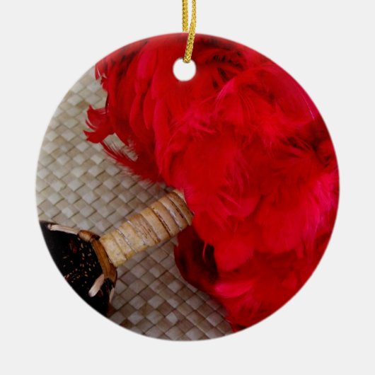 Hawaiian Uli Uli Keramisch Ornament (Voorkant)