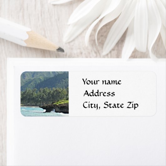 Hawaiian Vacation Return Address Labels (Insitu)