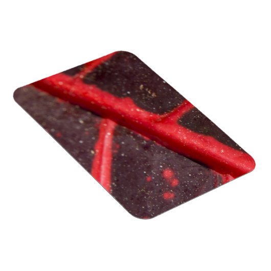 Hawaiian Variegated Red Leaf Magneet (Rechterzijde)