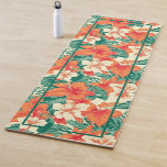 Hawaiian vibe colorful tropical flowers yogamat<br><div class="desc">Embrace the tranquil Hawaiian vibes with this stunning design featuring vibrant tropical flowers in a seamless pattern. This aesthetic masterpiece is the ideal companion for your yoga practice on a tropical beach,  creating a serene and peaceful atmosphere for your sessions.</div>