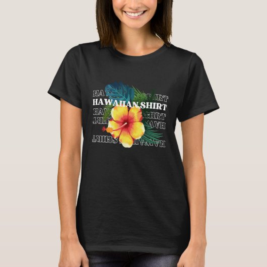 Hawaiian Vibes Tropical Island Summer Party holida T-shirt (Voorkant)