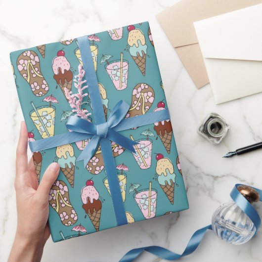 Hawaiian Vibes Wrapping Paper Cadeaupapier (Geschenken)