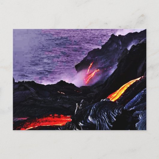 Hawaiian Volcano Briefkaart (Voorkant)
