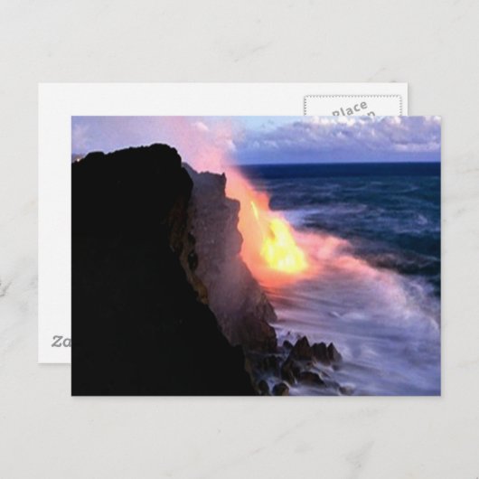 Hawaiian Volcano Briefkaart (Voorkant / Achterkant)