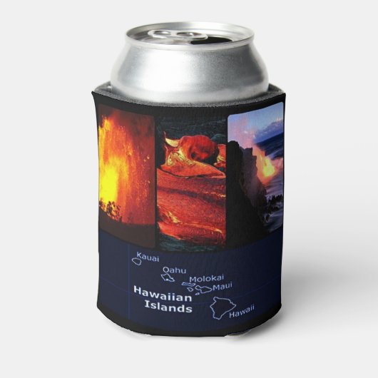 Hawaiian Volcano-flesverpakking Blikjeskoeler (Blikje Achterkant)