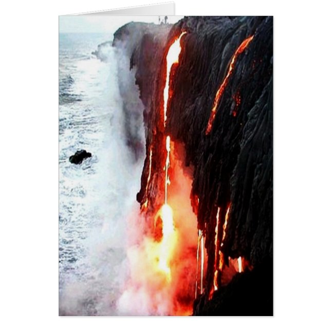 Hawaiian Volcano Kaart (Voorkant)