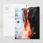 Hawaiian Volcano Lava Briefkaart (Voorkant / Achterkant)