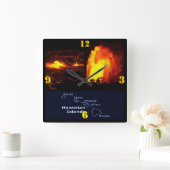 Hawaiian Volcano lava flow Vierkante Klok (Huis)