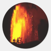 Hawaiian Volcano Lava Sticker (Voorkant)
