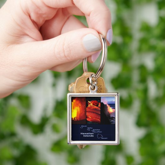 Hawaiian Volcano Sleutelhanger (Hand)