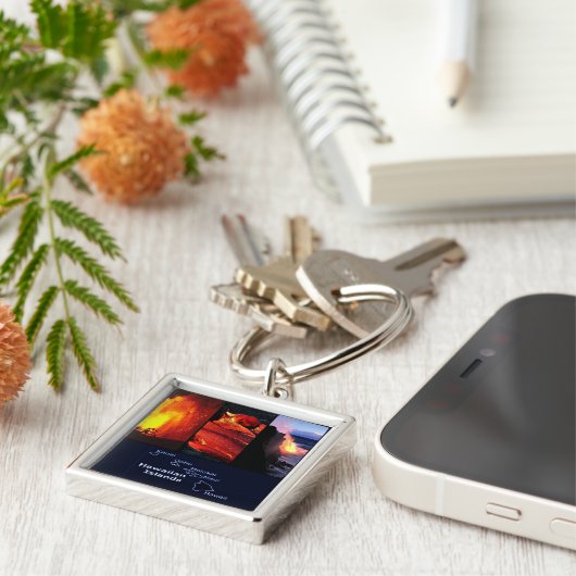 Hawaiian Volcano Sleutelhanger (Zijkant)