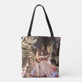 Hawaiian Wahine Hula Girl Tote Bag
