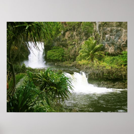 Hawaiian Waterfall1 Poster (Voorkant)