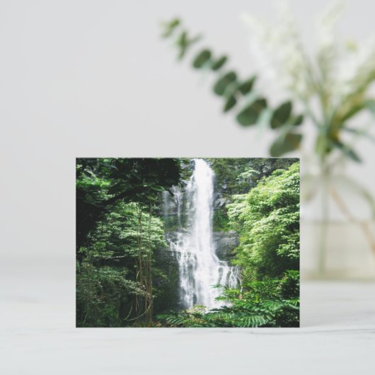 Hawaiian Waterfall Briefkaart (Staand voorkant)