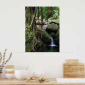 Hawaiian Waterfall Poster (Keuken)
