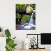 Hawaiian Waterfall Poster (Thuiskantoor)