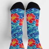 Hawaiian Waves en Flower Surfing Sokken (Top)