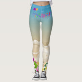 Hawaiian Waves Leggings (Voorkant)