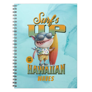 Hawaiian Waves Surf up Pidgin Slang Shark Notitieboek