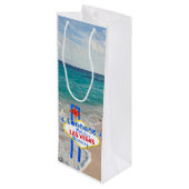 Hawaiian Wedding Ninth Island Las Vegas Wijn Cadeautas (Achterkant Gekanteld)
