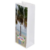 Hawaiian Wedding Ninth Island Las Vegas Wijn Cadeautas (Voorkant Gekanteld)