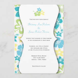 Hawaiian Wedding or Vrijgezellenfeest Invites Kaart
