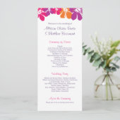 Hawaiian Wedding Program Programmakaart (Staand voorkant)