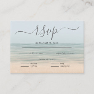  Hawaiian Wedding RSVP Beach Front Informatiekaartje