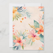 Hawaiian Wedding RSVP Reageer Kaarten (Achterkant)