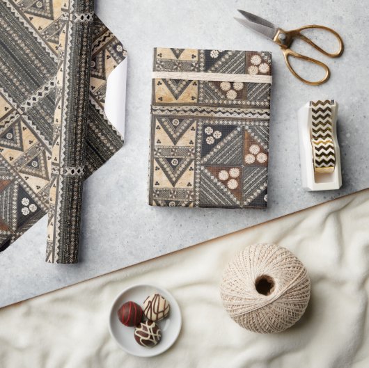 Hawaiian Wedding Tapa Cloth Cadeaupapier (Crafts)