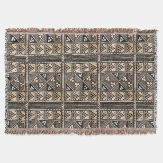 Hawaiian Wedding Tapa Cloth Deken (Voorkant)