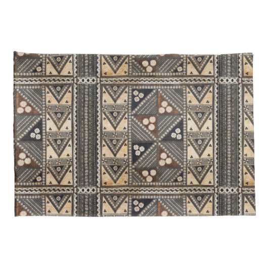 Hawaiian Wedding Tapa Cloth Kussensloop (Achterkant-Rechts)