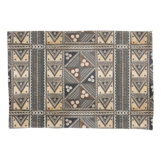 Hawaiian Wedding Tapa Cloth Kussensloop (Voorkant-Links)