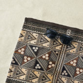 Hawaiian Wedding Tapa Cloth Strandlaken (In situ)