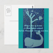 Hawaiian Whale Briefkaart (Voorkant / Achterkant)