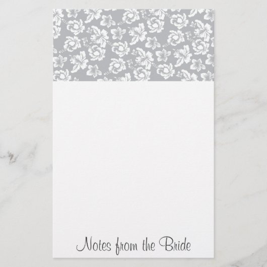 Hawaiian White Flower Briefpapier (Voorkant)