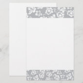 Hawaiian White Flower Briefpapier (Voorkant / Achterkant)
