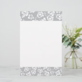 Hawaiian White Flower Briefpapier (Staand voorkant)