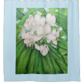 Hawaiian White Ginger Douchegordijn (Voorkant)