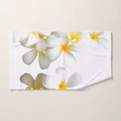 Hawaiian white plumeria flower handdoek (Handdoek)