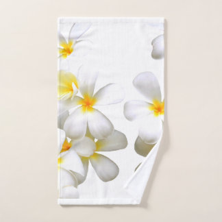Hawaiian white plumeria flower handdoek