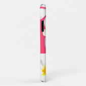 Hawaiian white plumeria flower pink Case-Mate iPhone case (Achterkant/rechts)