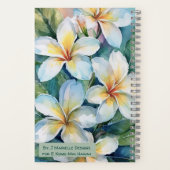 Hawaiian White Plumeria Notitieboek (Achterkant)