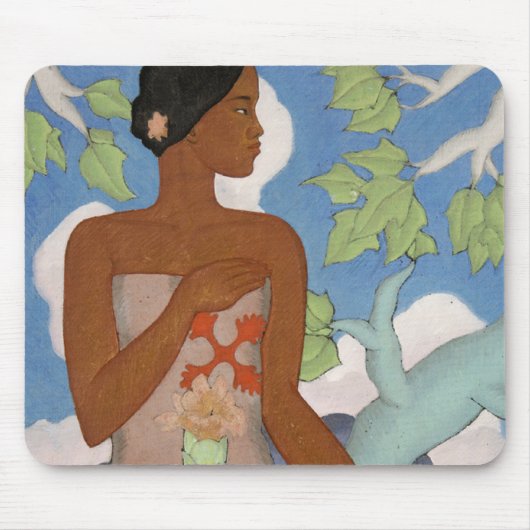 "Hawaiian Woman" - Arman Manookian Mousepad Muismat (Voorkant)