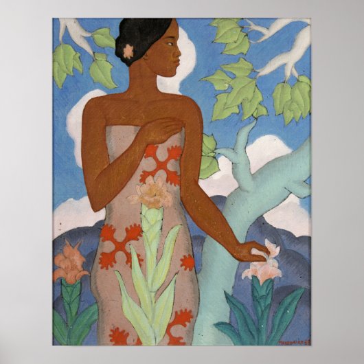 Hawaiian Woman - Arman Manookian Poster (Voorkant)