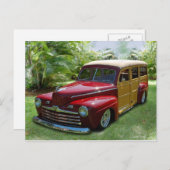 Hawaiian Woodie Briefkaart (Voorkant / Achterkant)