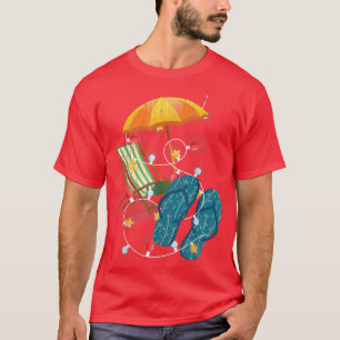 Hawaiian Xmas tropisch strand Summer Kerstmis in J T-shirt