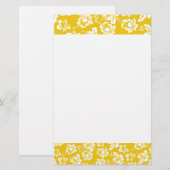 Hawaiian Yellow Flower Briefpapier (Voorkant / Achterkant)